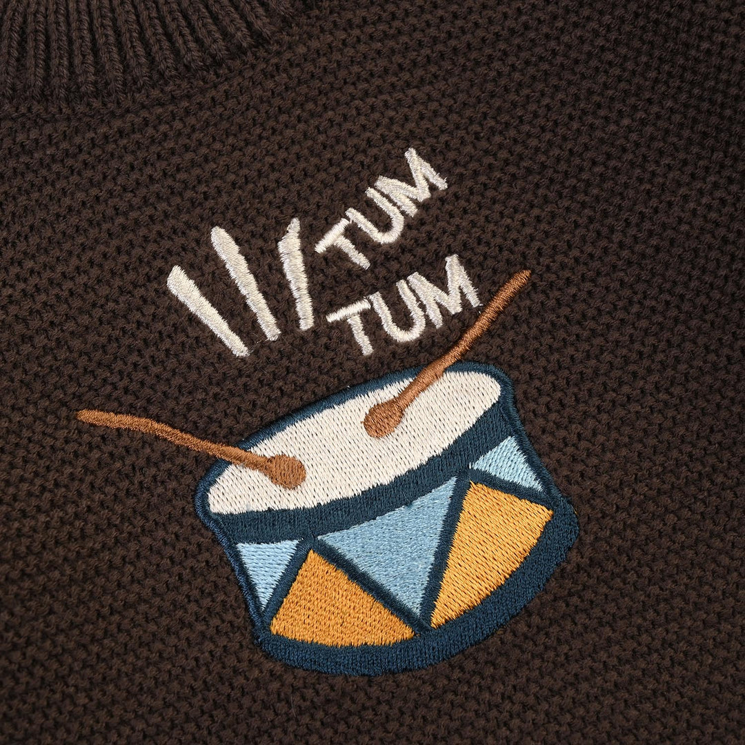 Infant Boys Sweater-Tum Tum-BROWN