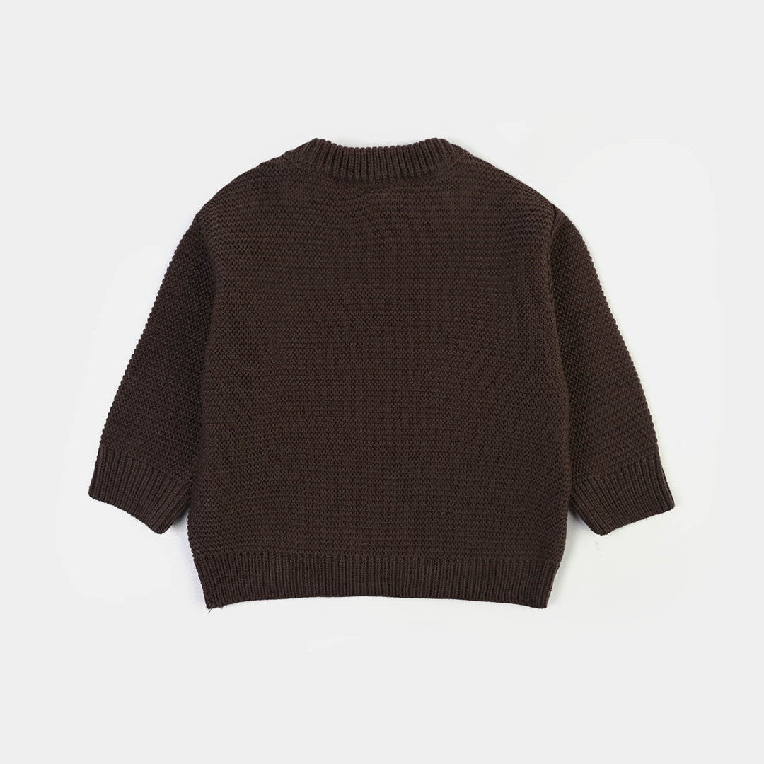 Infant Boys Sweater-Tum Tum-BROWN