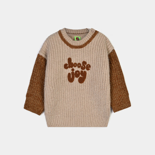 Infant Boys Feather-Acrylic Sweater-Choose Joy-Multi