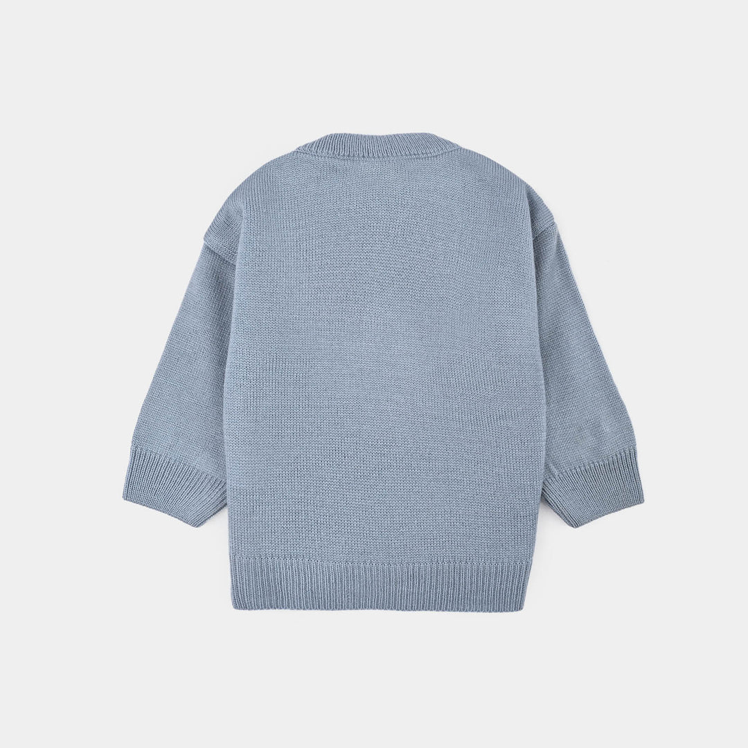 Infant Boys Acrylic Sweater-Traffic-LT.Blue