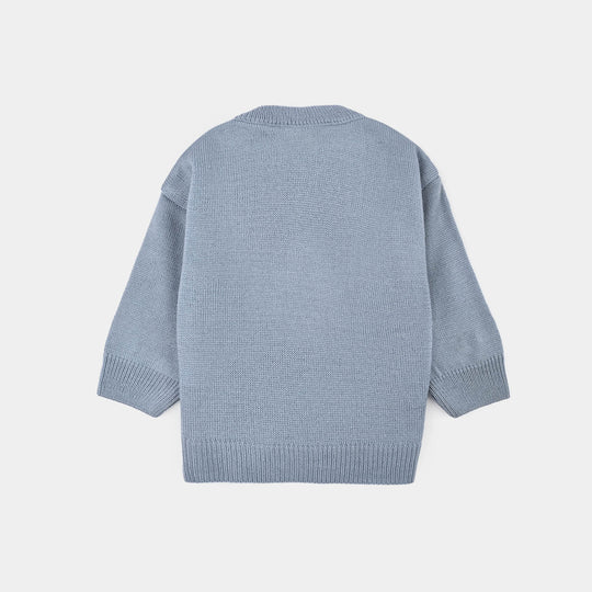 Infant Boys Acrylic Sweater-Traffic-LT.Blue