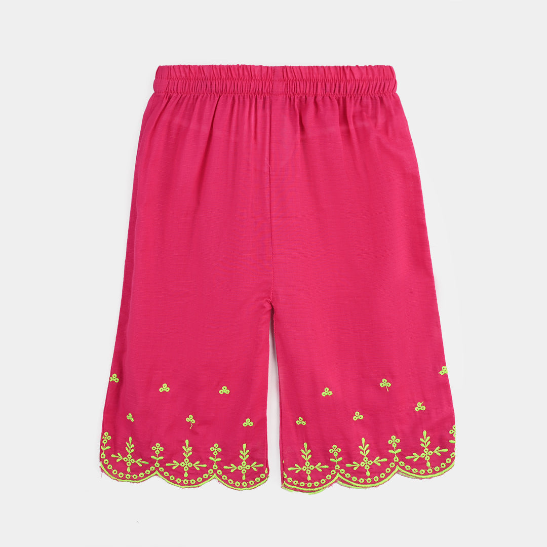 Infant Girls Cotton Emb 2Pcs Baby Blossom - Bright Pink