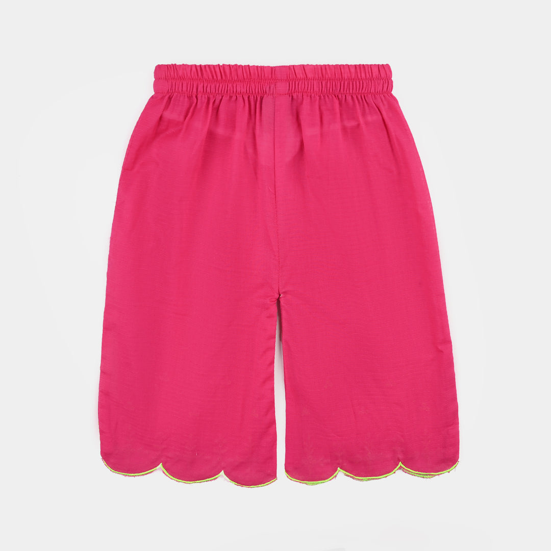 Infant Girls Cotton Emb 2Pcs Baby Blossom - Bright Pink