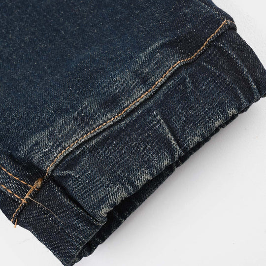 Boys Denim rigid Pant Jogger-D.Blue