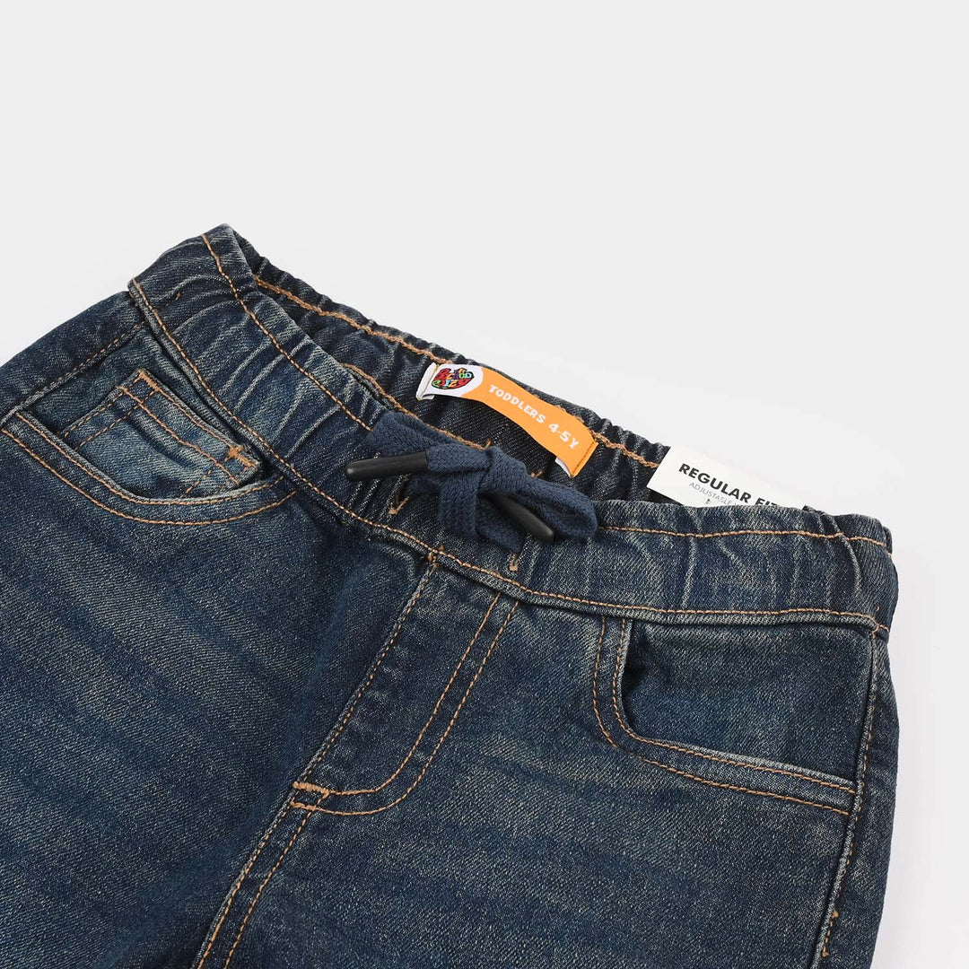 Boys Denim rigid Pant Jogger-D.Blue
