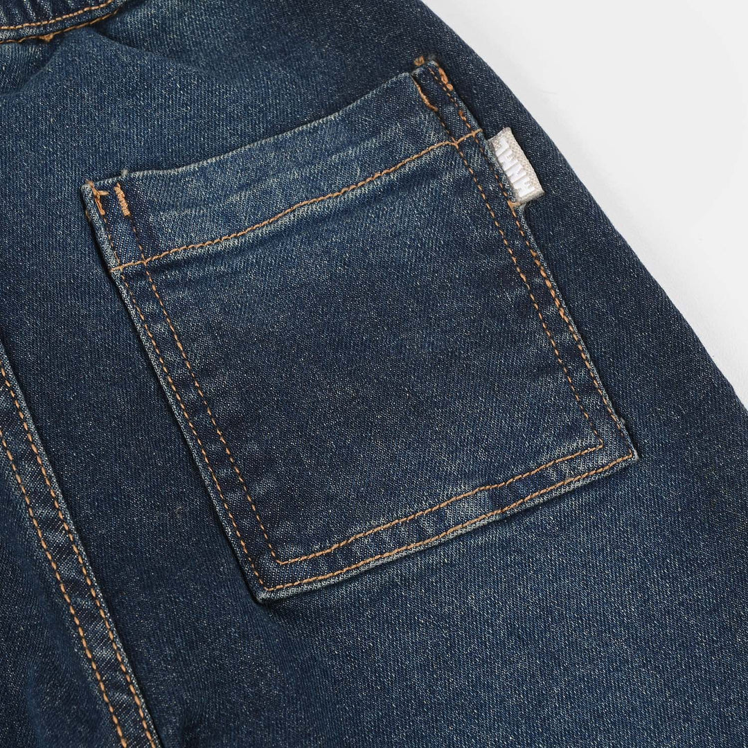 Boys Denim rigid Pant Jogger-D.Blue