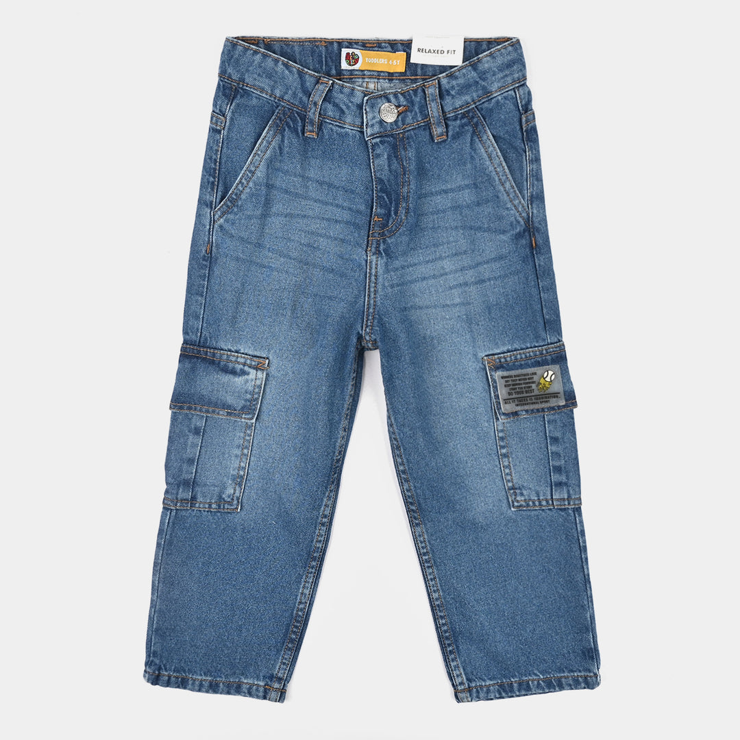 Boys Denim rigid Pant Do Your Best-MiD Blue