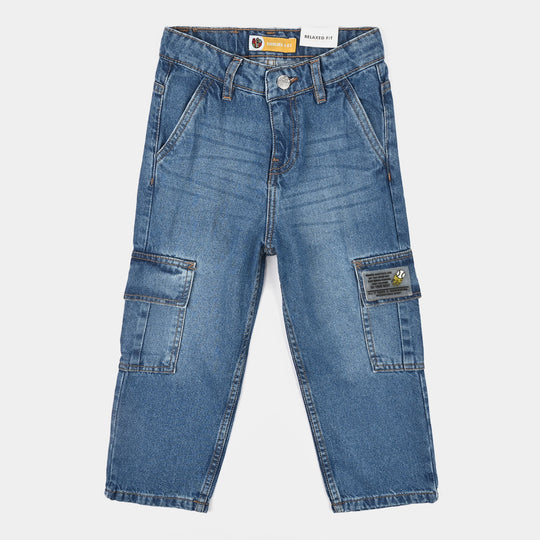 Boys Denim rigid Pant Do Your Best-MiD Blue