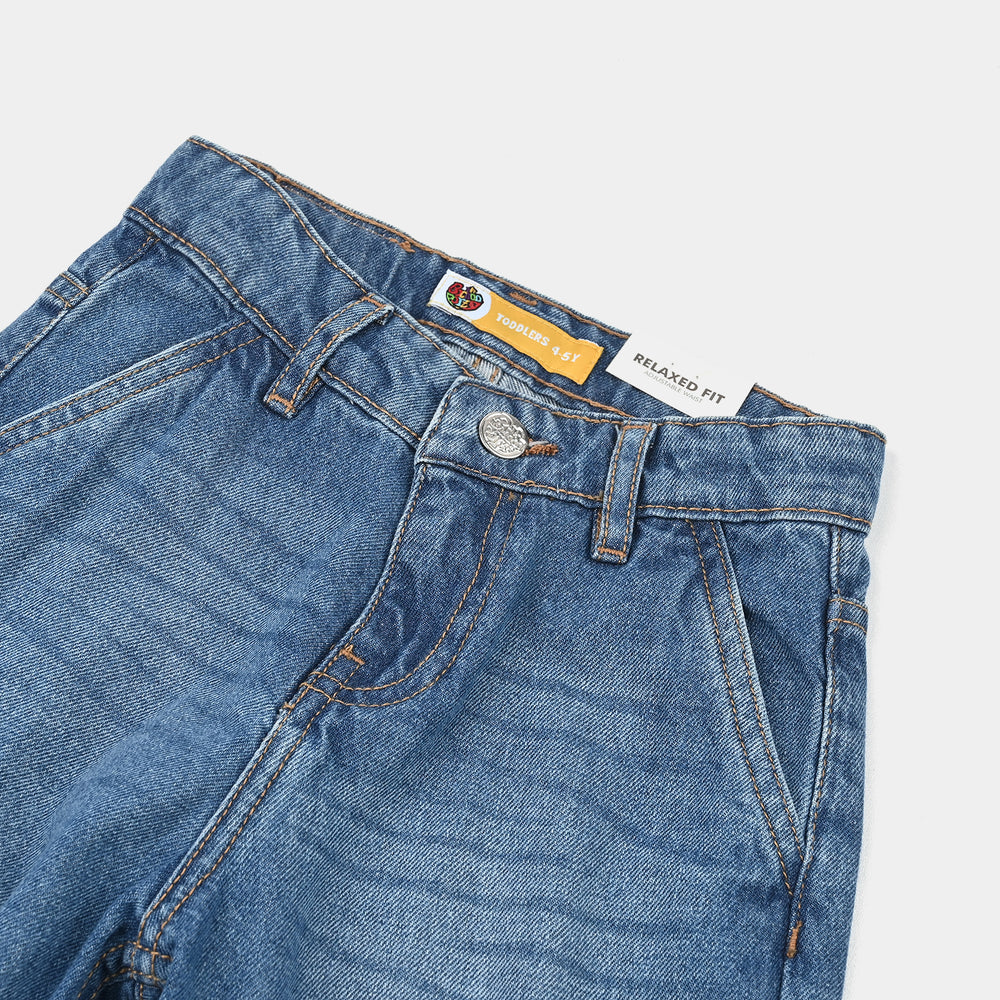 Boys Denim rigid Pant Do Your Best-MiD Blue