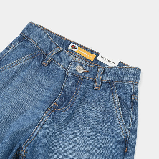 Boys Denim rigid Pant Do Your Best-MiD Blue