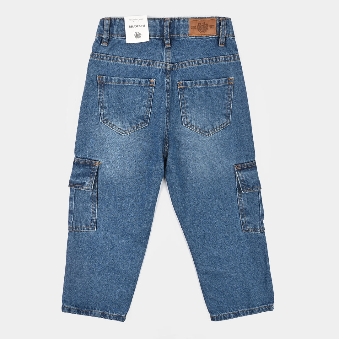 Boys Denim rigid Pant Do Your Best-MiD Blue