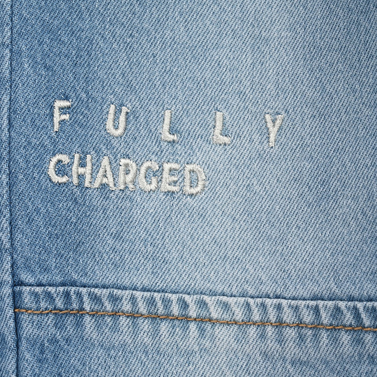 Boys Denim rigid Pant Fully Charged-Light Blue