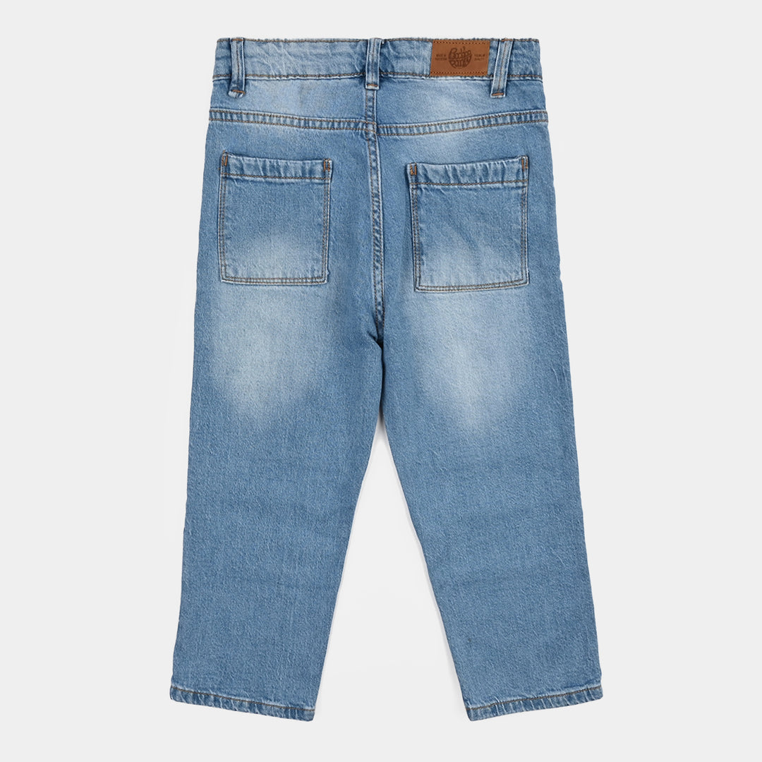 Boys Denim rigid Pant Fully Charged-Light Blue