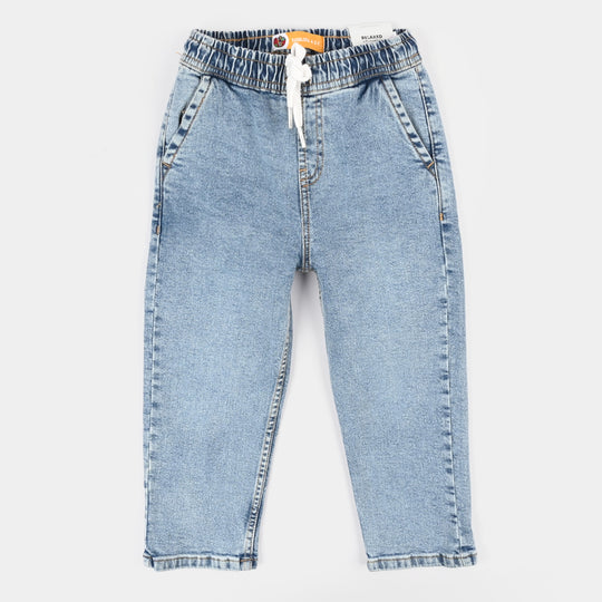 Boys Relaxed Fit Denim Jeans – Light Blue