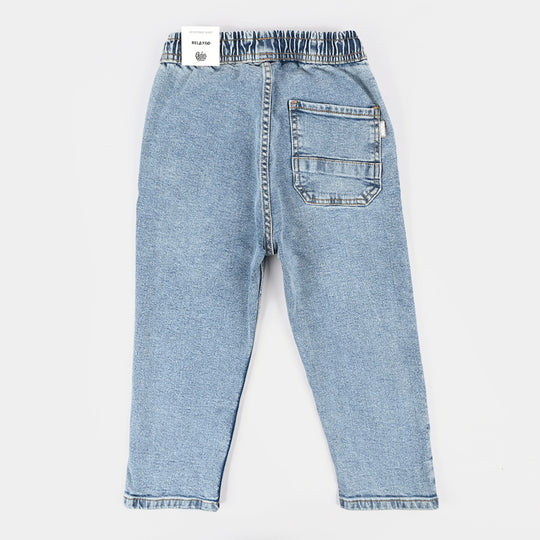 Boys Relaxed Fit Denim Jeans – Light Blue