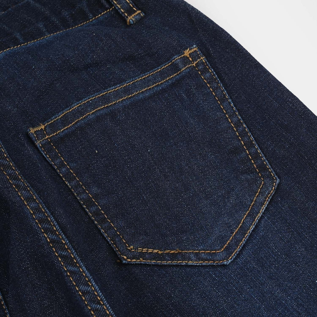 Girls Denim rigid Pant Nature Land-D.Blue