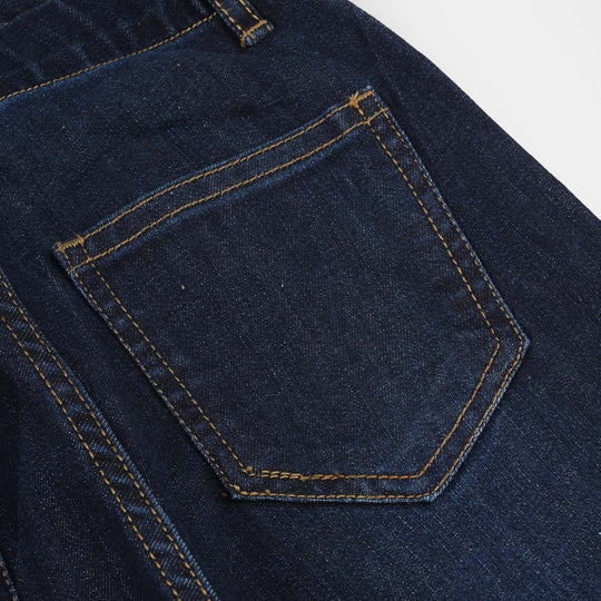 Girls Denim rigid Pant Nature Land-D.Blue