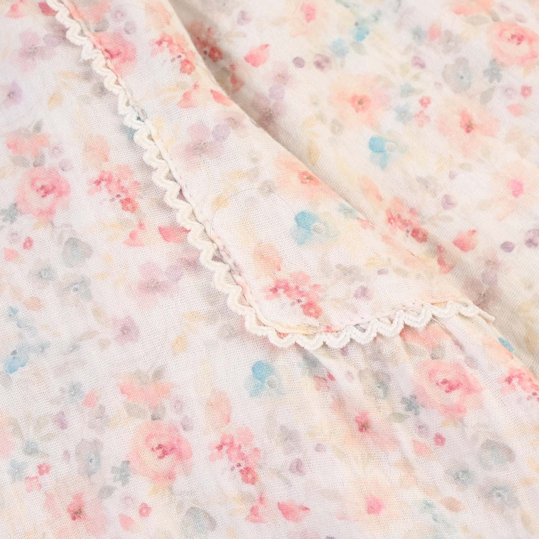 Girls Gauze Causal Top Flora-Multi