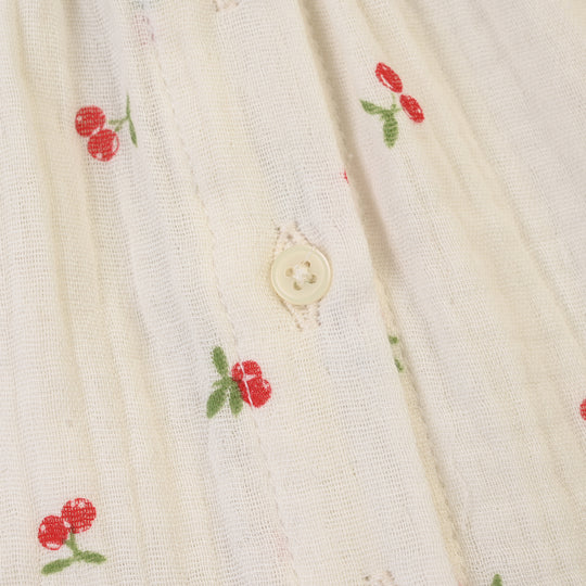Infant Girls Poly Crinkle Causal Top Cherry