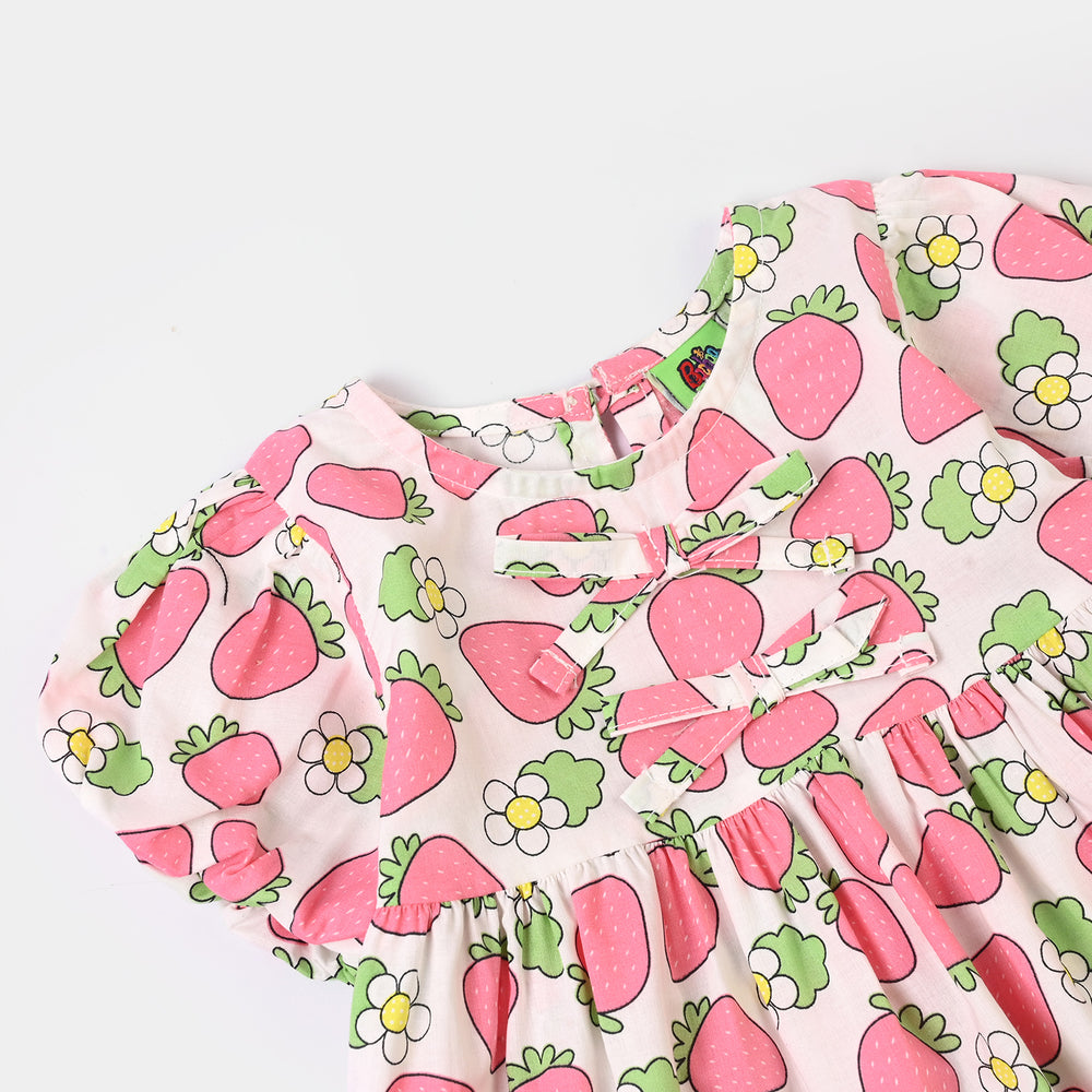 Infant Girls PC Casual Top Strawberry-Multi