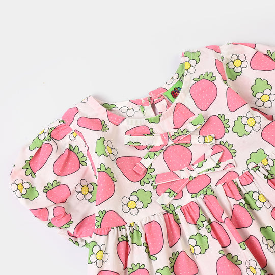 Infant Girls PC Casual Top Strawberry-Multi