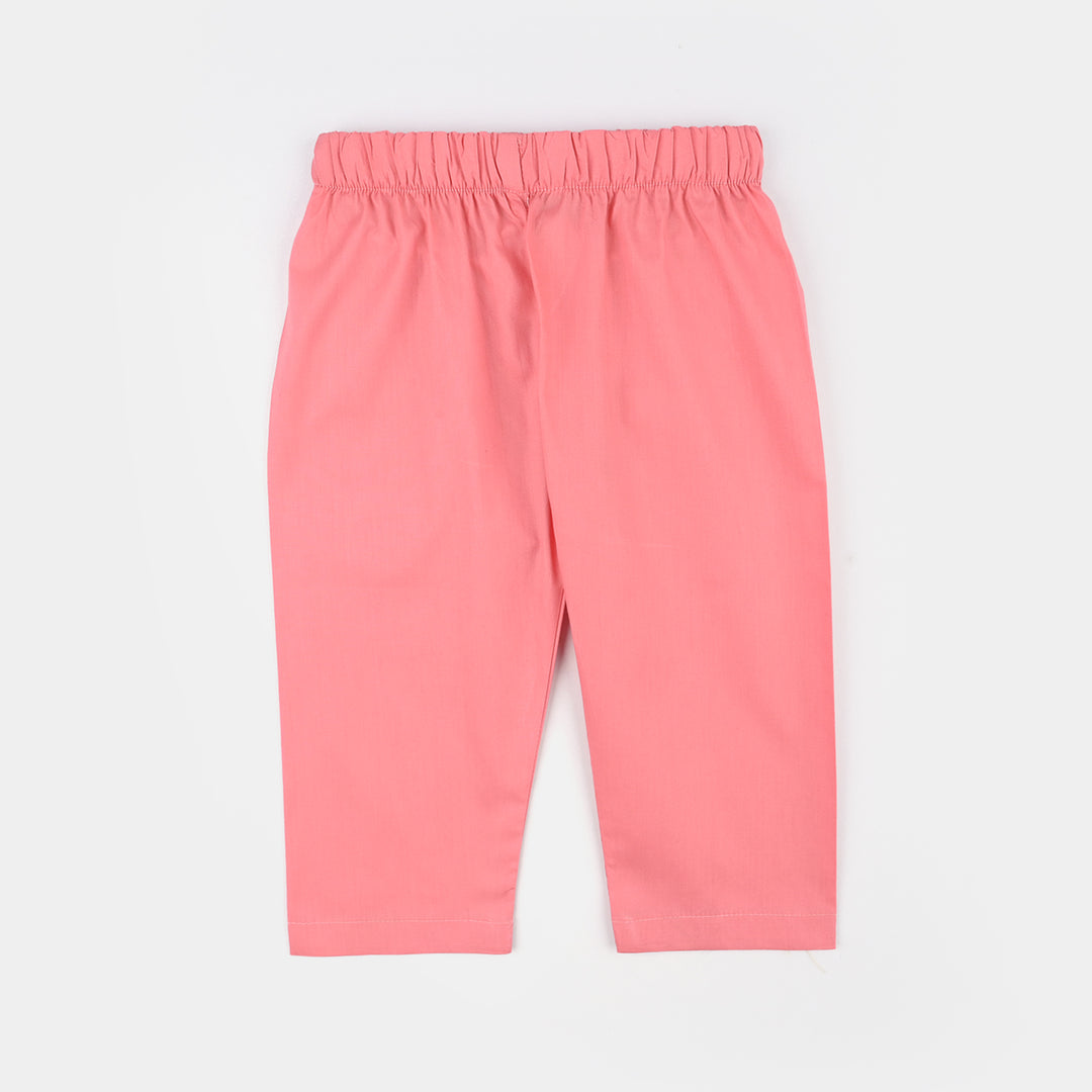 Infant Girls Cotton Poplin Emb 2Pcs Little Twinkle-Pink