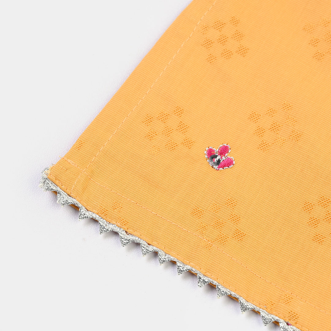 Infant Girls Jacquard 2Pcs Khush-Mustard
