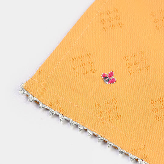 Infant Girls Jacquard 2Pcs Khush-Mustard