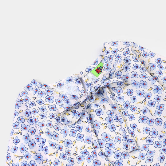Infant Girls Cotton Printed 2Pcs Sea-Multi