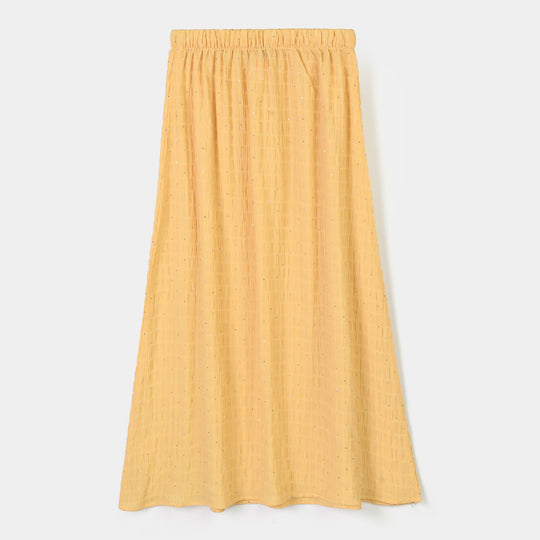 Girls PC Long Skirt Golden Haze-Yellow