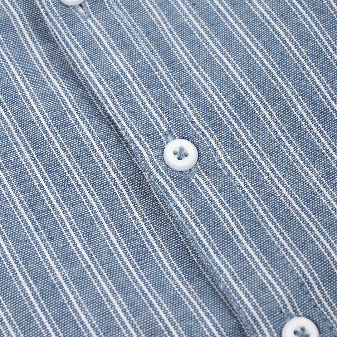 Boys Yarn Dyed Woven Suit-Deep In Thought-Blue