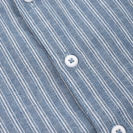 Boys Yarn Dyed Woven Suit-Deep In Thought-Blue