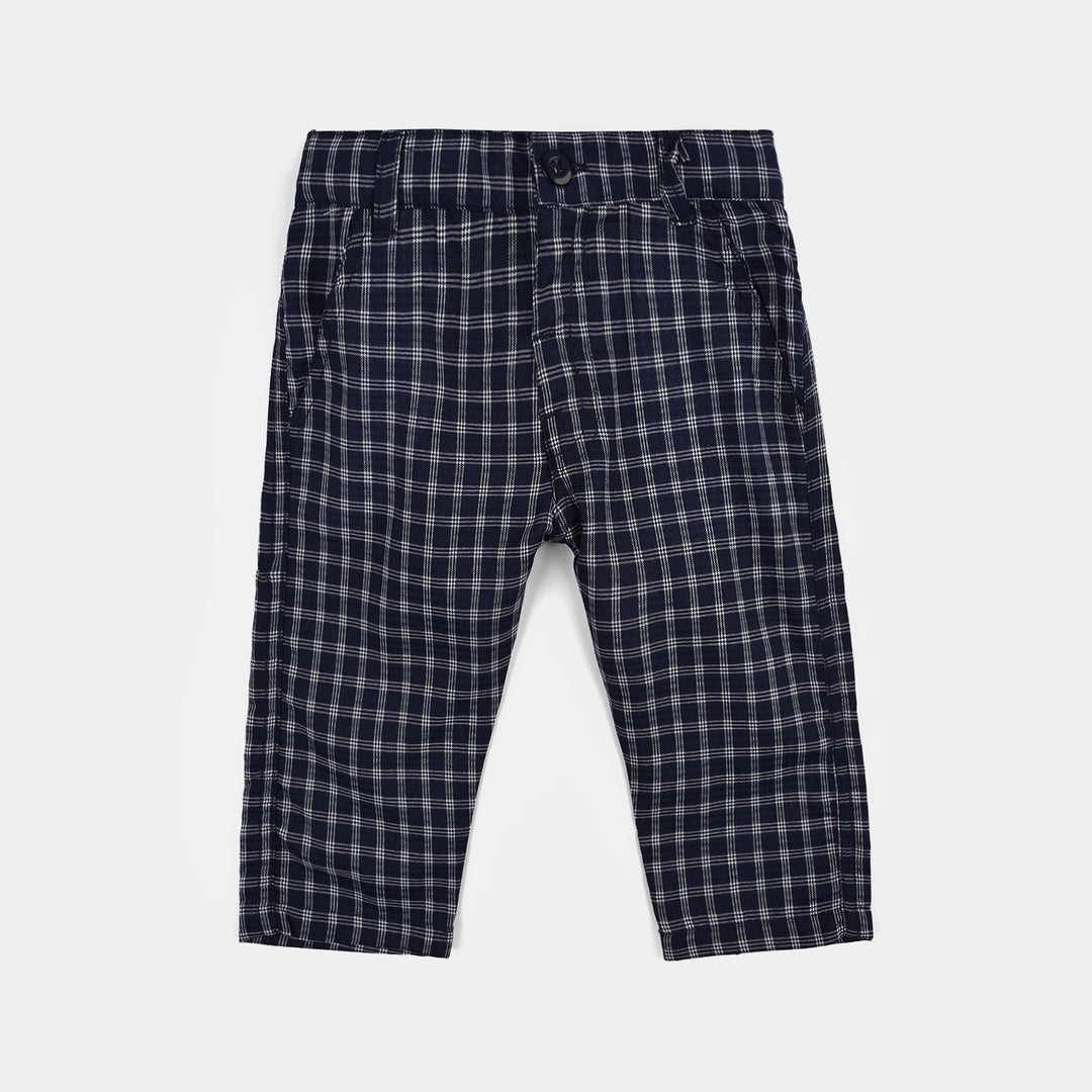 Infant Boys Yarn Dyed 3PC Suit-Little Mister-NAVY