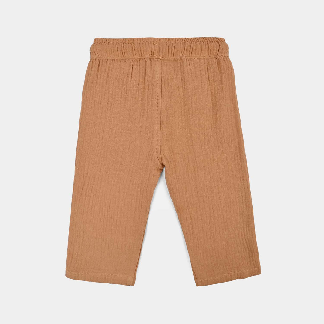 Infant Boys Gauze Woven Suit-Cocoa-BROWN