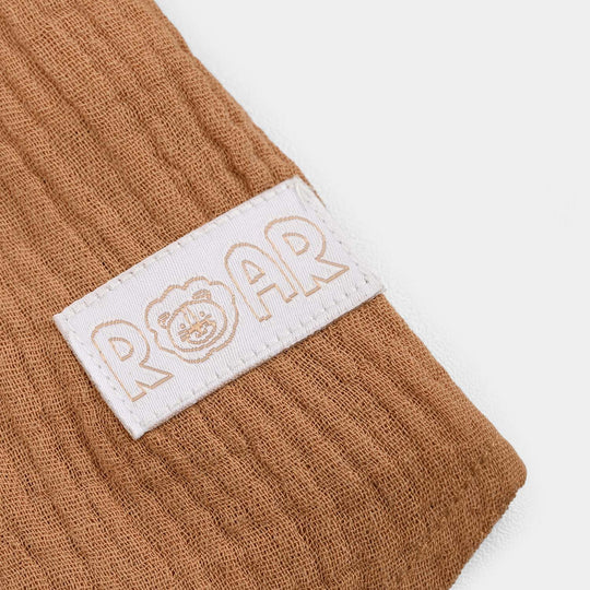 Infant Boys Gauze Woven Suit-Cocoa-BROWN