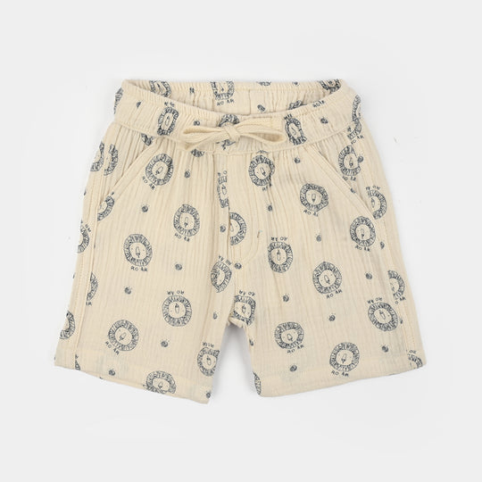 Infant Boys Gauze Woven Suit Roar- Off White