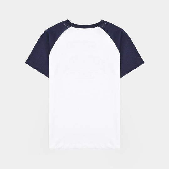 Boys PC Jersey Night Suit SLEEPERS-White/Blue