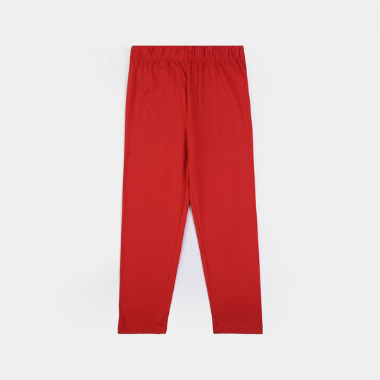 Boys Poly Cotton Jersey Night Suit-RED