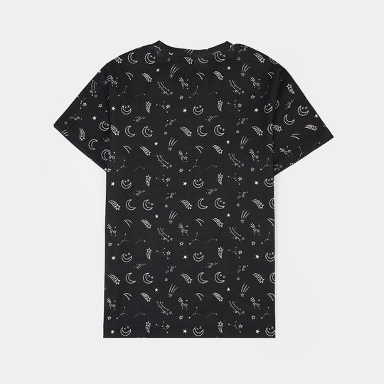 Boys Poly Cotton Night Suit SHOOTING STAR-BLACK
