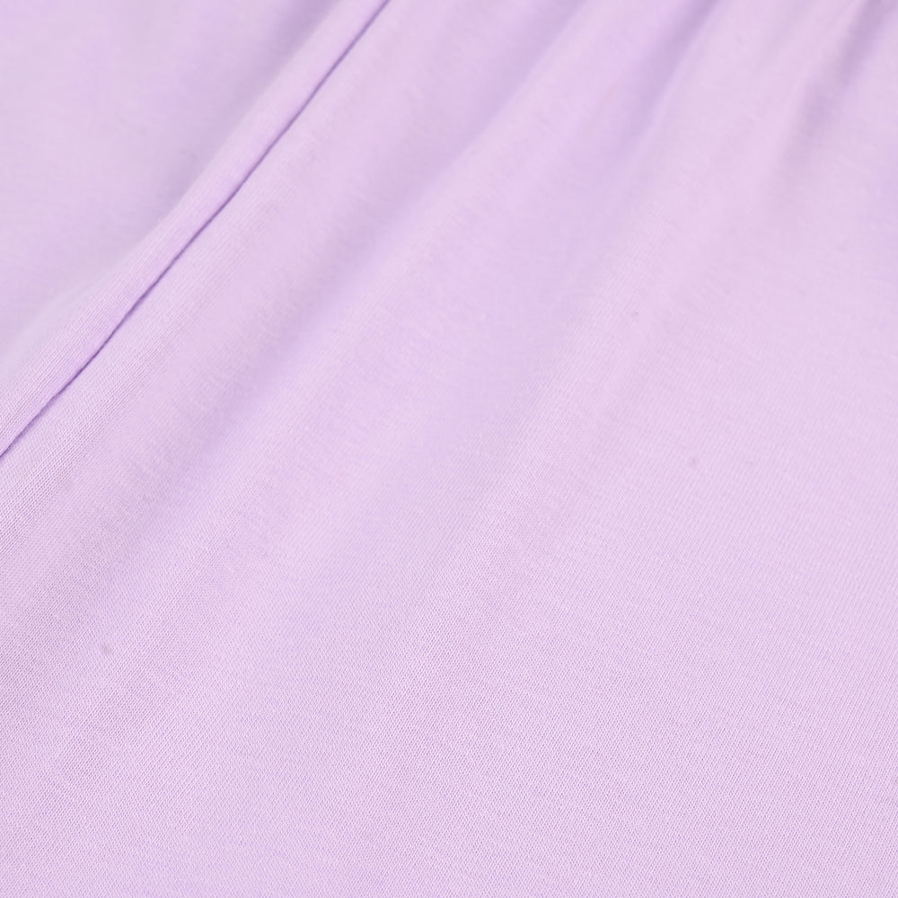 Girls Lycra Jersey Plain Tights - Purple