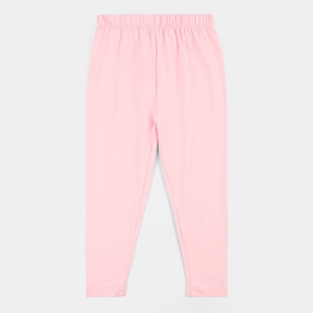 Girls Lycra Jersey Plain Tights - Candy Pink
