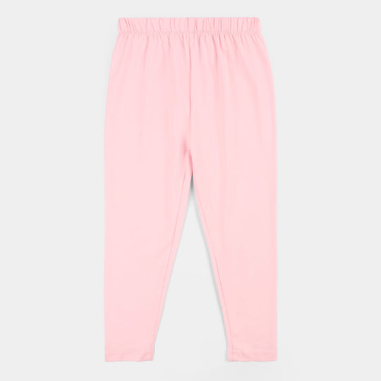 Girls Lycra Jersey Plain Tights - Candy Pink