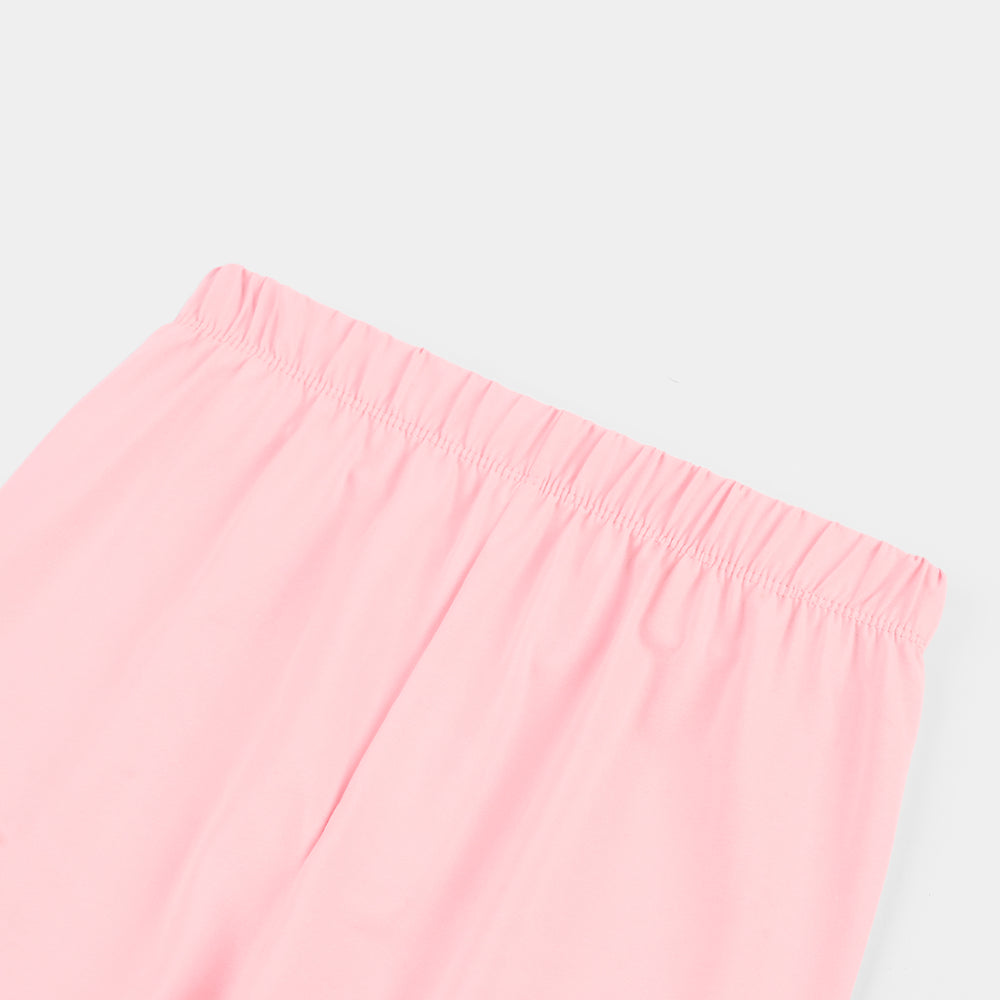 Girls Lycra Jersey Plain Tights - Candy Pink