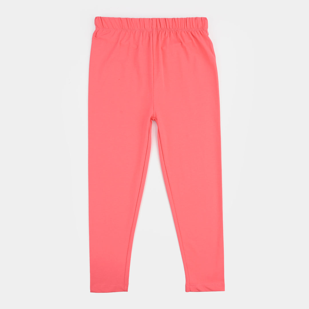 Girls Lycra Jersey Plain Tights - Hot Pink