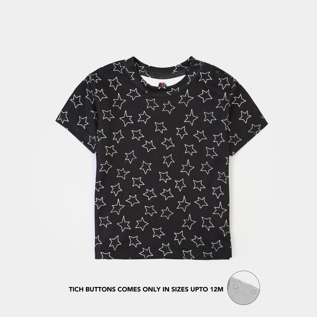 Infant Boys Poly Cotton Night Suit TWINKLE-BLACK