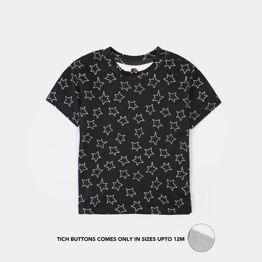 Infant Boys Poly Cotton Night Suit TWINKLE-BLACK