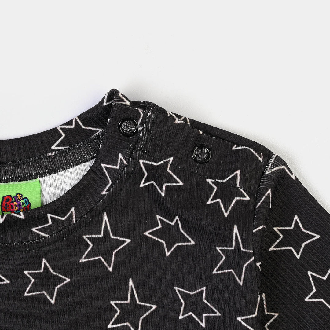 Infant Boys Poly Cotton Night Suit TWINKLE-BLACK