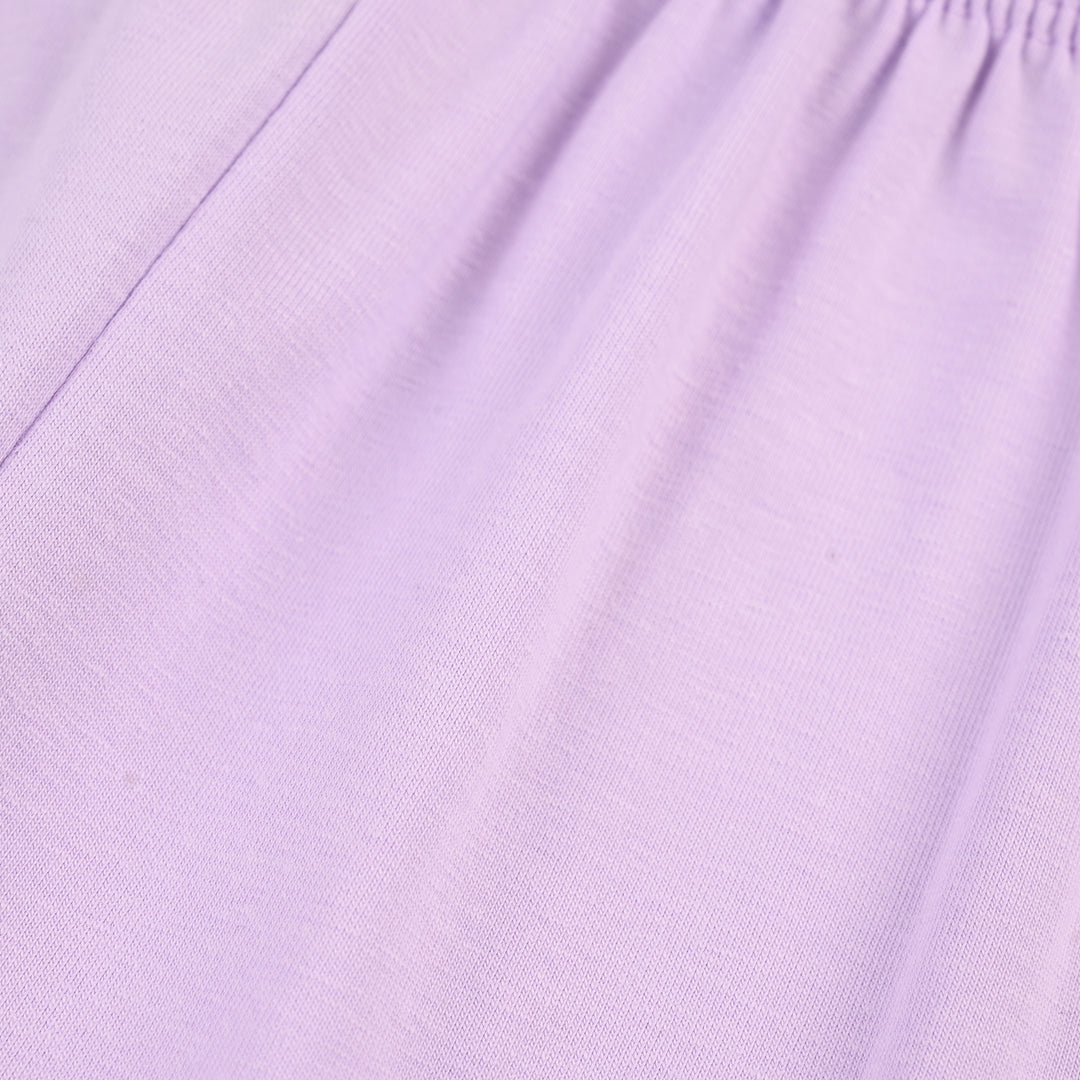 Infant Girls Lycra Jersey Plain Tights - Purple