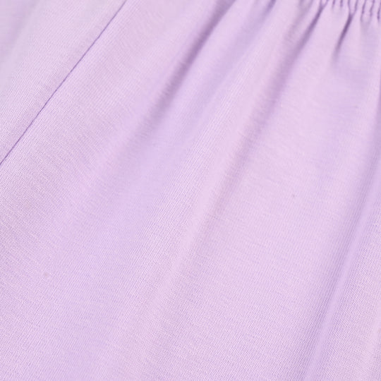 Infant Girls Lycra Jersey Plain Tights - Purple