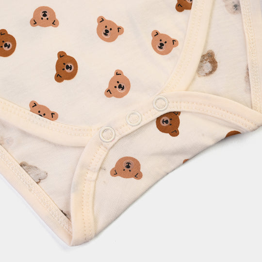 Infant Boys Cotton Jersey 2 Piece Set BABY BEAR- Beige